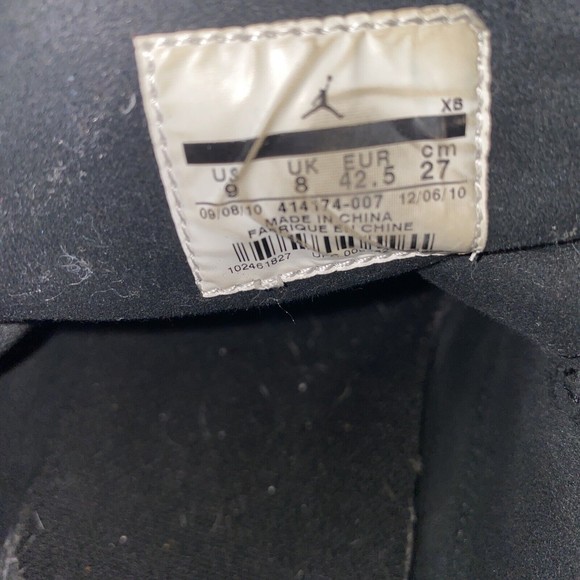 Nike Air Jordan Men’s Grown BLack Sail Patent Leather Retro Size 9 See Desc - Picture 8 of 10